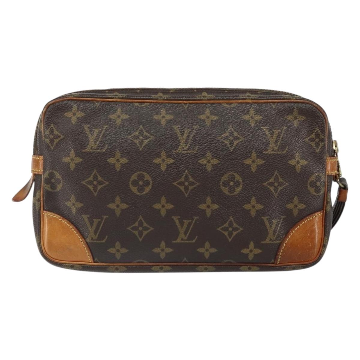 LOUIS VUITTON Monogram Marly Dragonne GM Clutch Bag M51825 LV Auth 157566