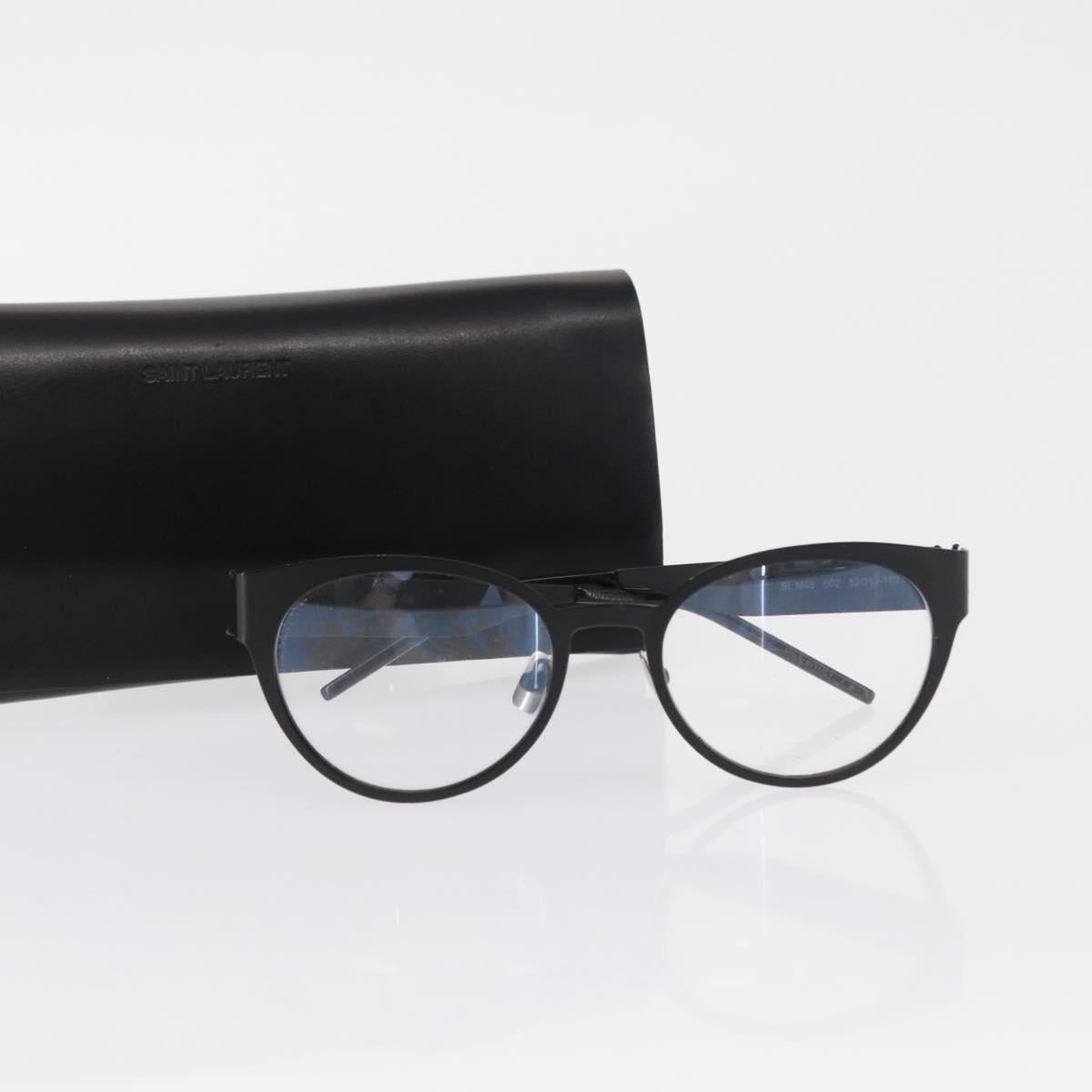 SAINT LAURENT Glasses metal Black Auth 157573V