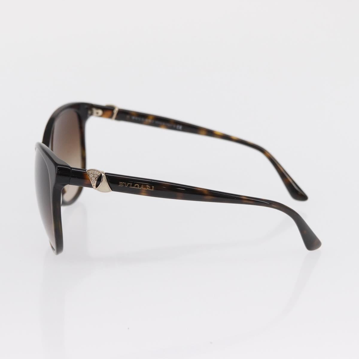 BVLGARI Sunglasses plastic Brown Auth 157575V