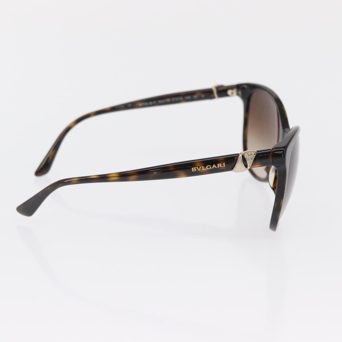 BVLGARI Sunglasses plastic Brown Auth 157575V