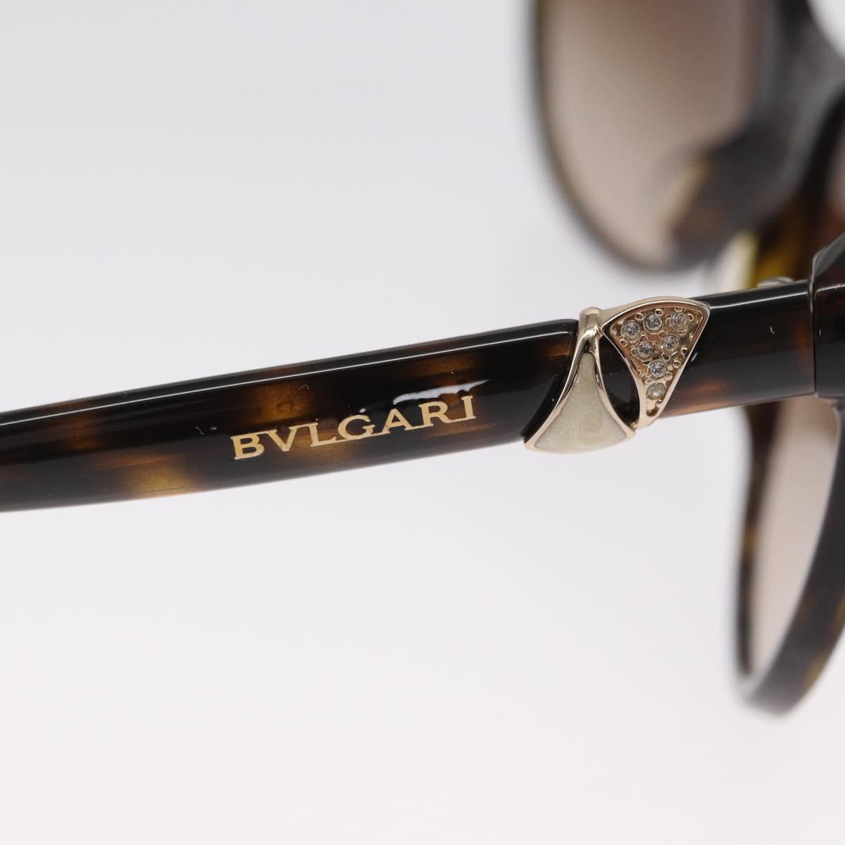 BVLGARI Sunglasses plastic Brown Auth 157575V