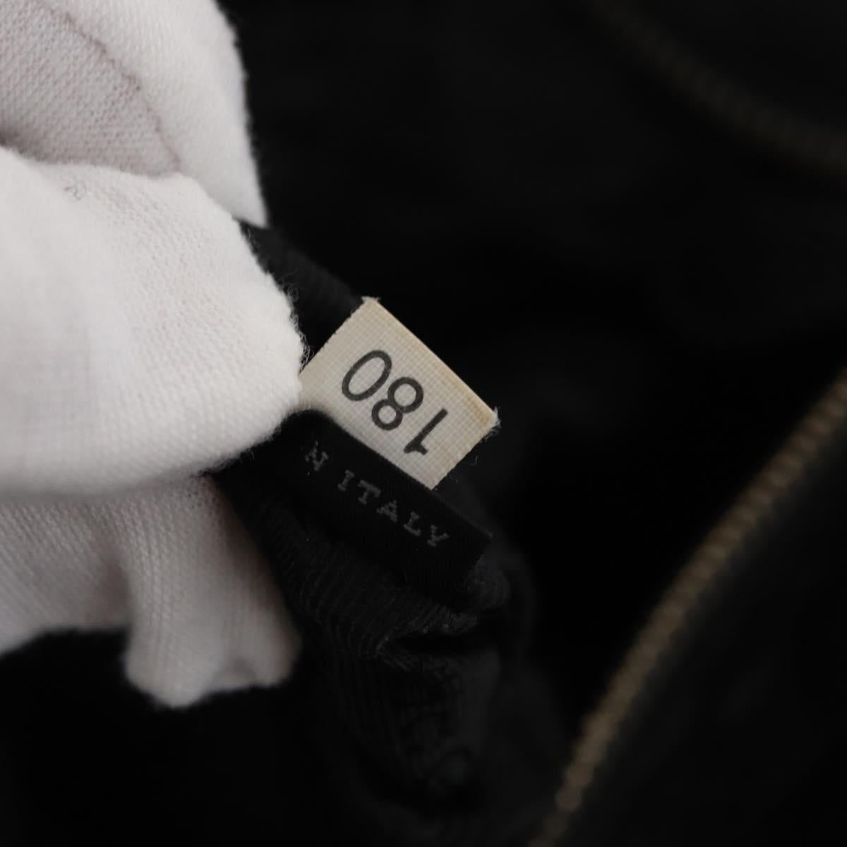 PRADA Tote Bag Nylon Black Gold Auth 157581