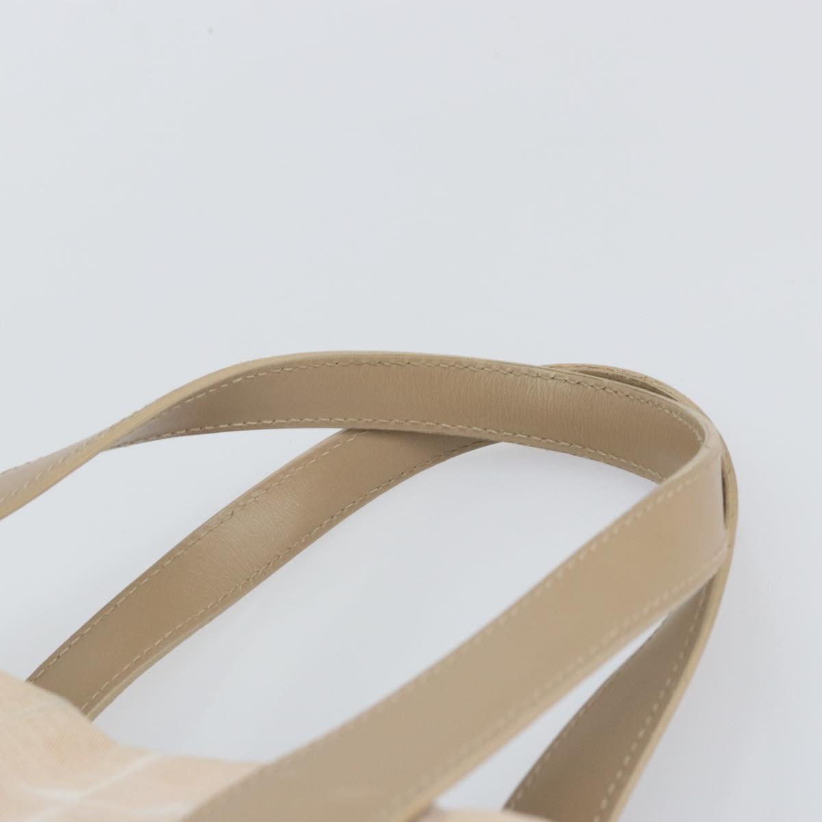 CHANEL New Travel Line Tote Bag Nylon Beige Gold CC Auth 157584