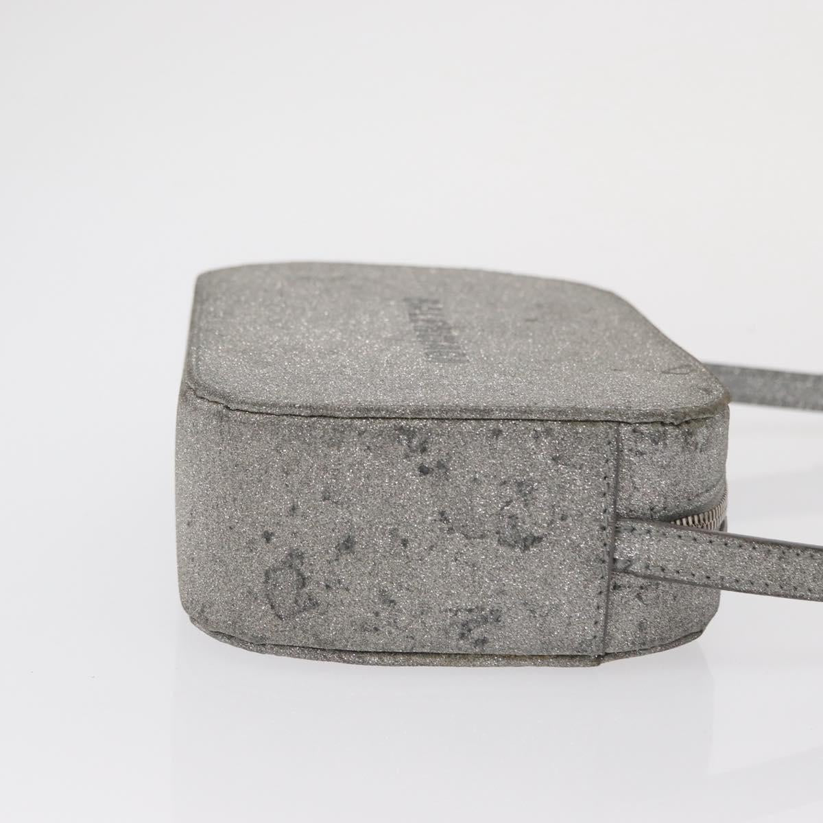 BALENCIAGA Everyday Camera Bag XS Shoulder Bag Leather Silver 552372 Auth 157590