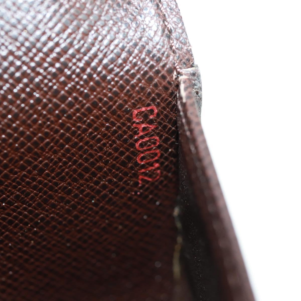 LOUIS VUITTON Damier Ebene Agenda Poche Note Cover R20703 LV Auth 157594V