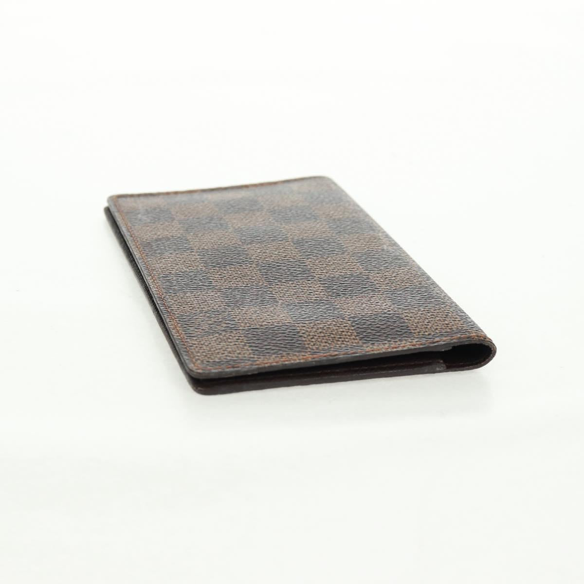 LOUIS VUITTON Damier Ebene Agenda Poche Note Cover R20703 LV Auth 157594V