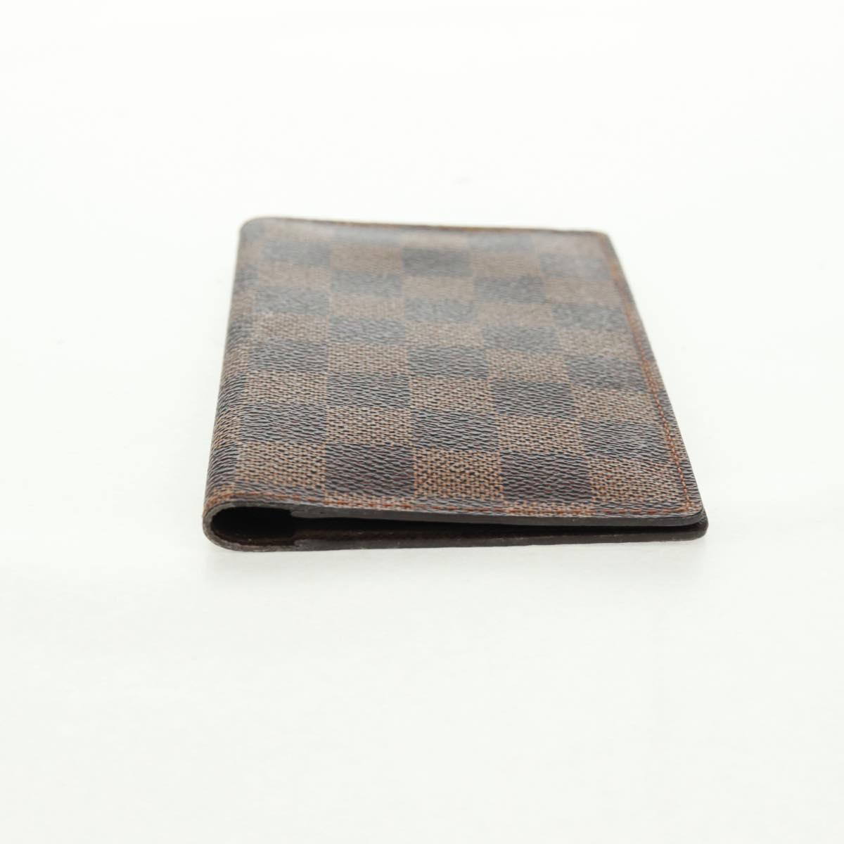 LOUIS VUITTON Damier Ebene Agenda Poche Note Cover R20703 LV Auth 157594V