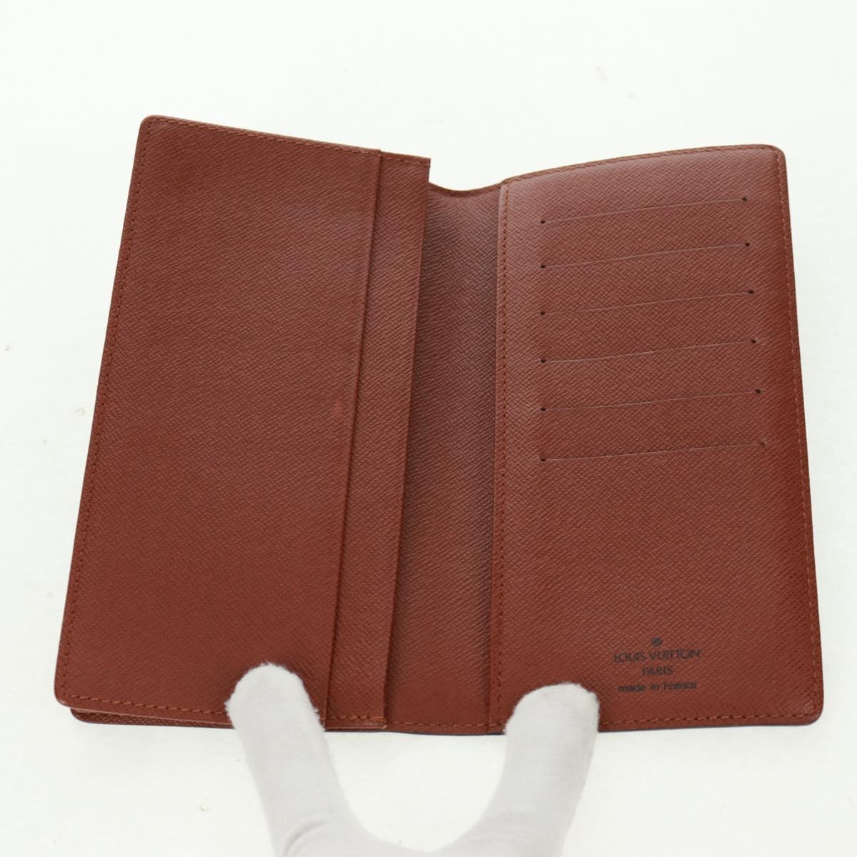 LOUIS VUITTON Monogram Portefeuille Brazza Long Wallet M66540 LV Auth 157595V