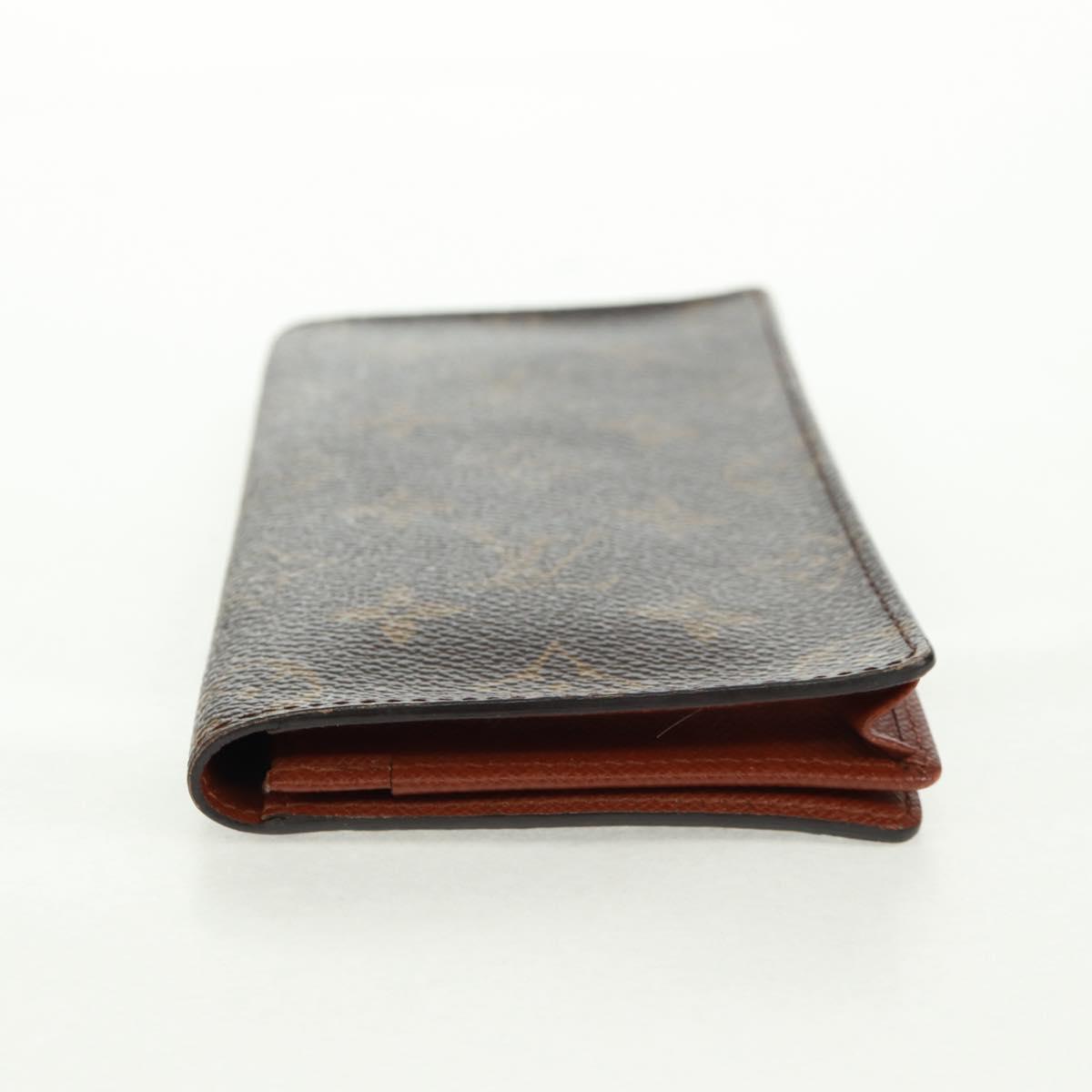 LOUIS VUITTON Monogram Portefeuille Brazza Long Wallet M66540 LV Auth 157595V