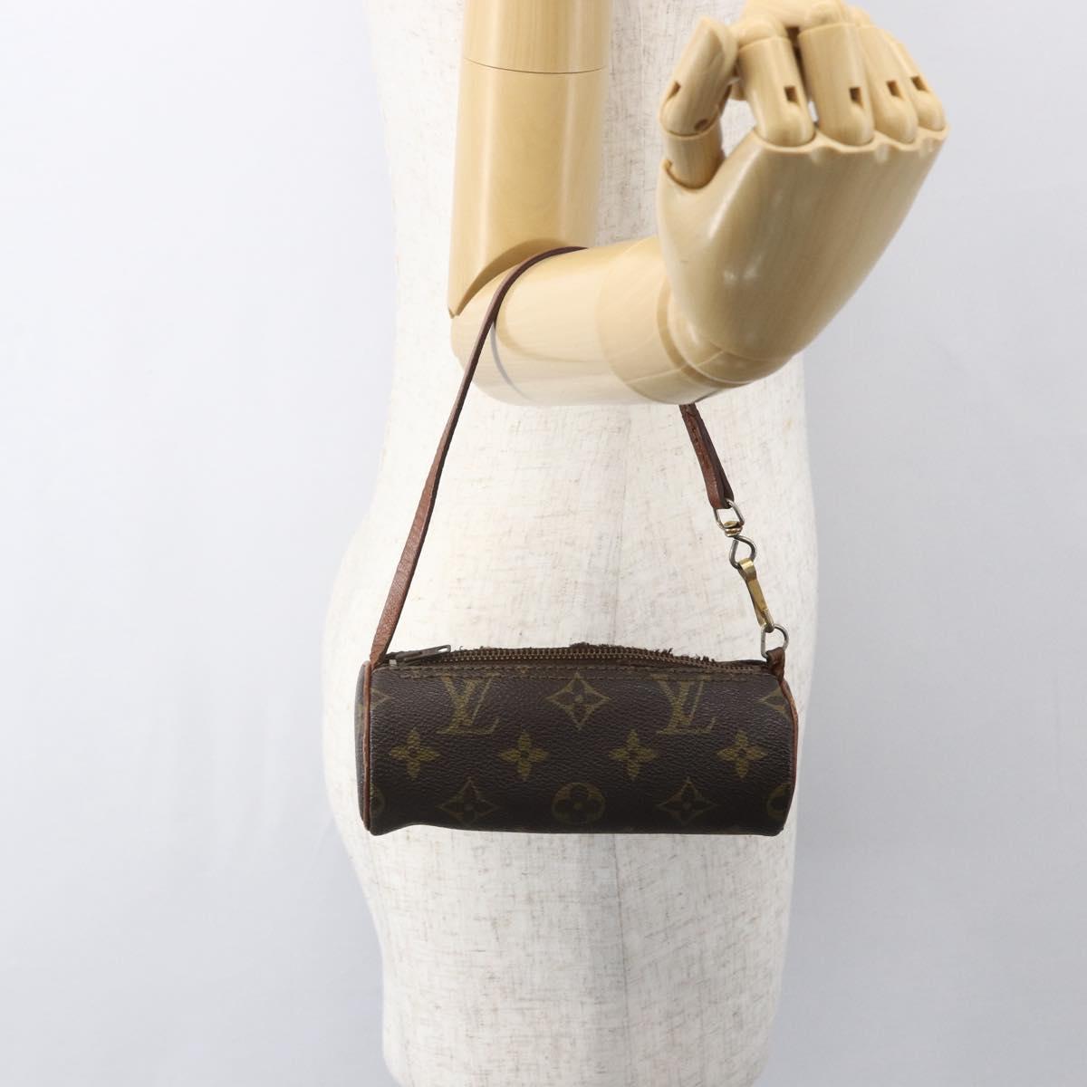 LOUIS VUITTON Monogram Papillon Pouch LV Auth 157601