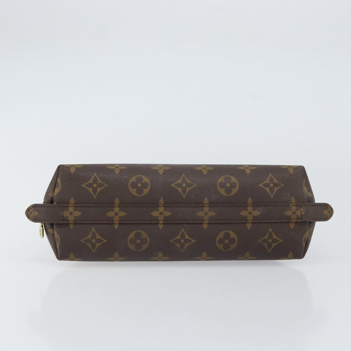 LOUIS VUITTON Monogram Trousse Demi Ronde Cosmetic Pouch M47520 LV Auth 157606