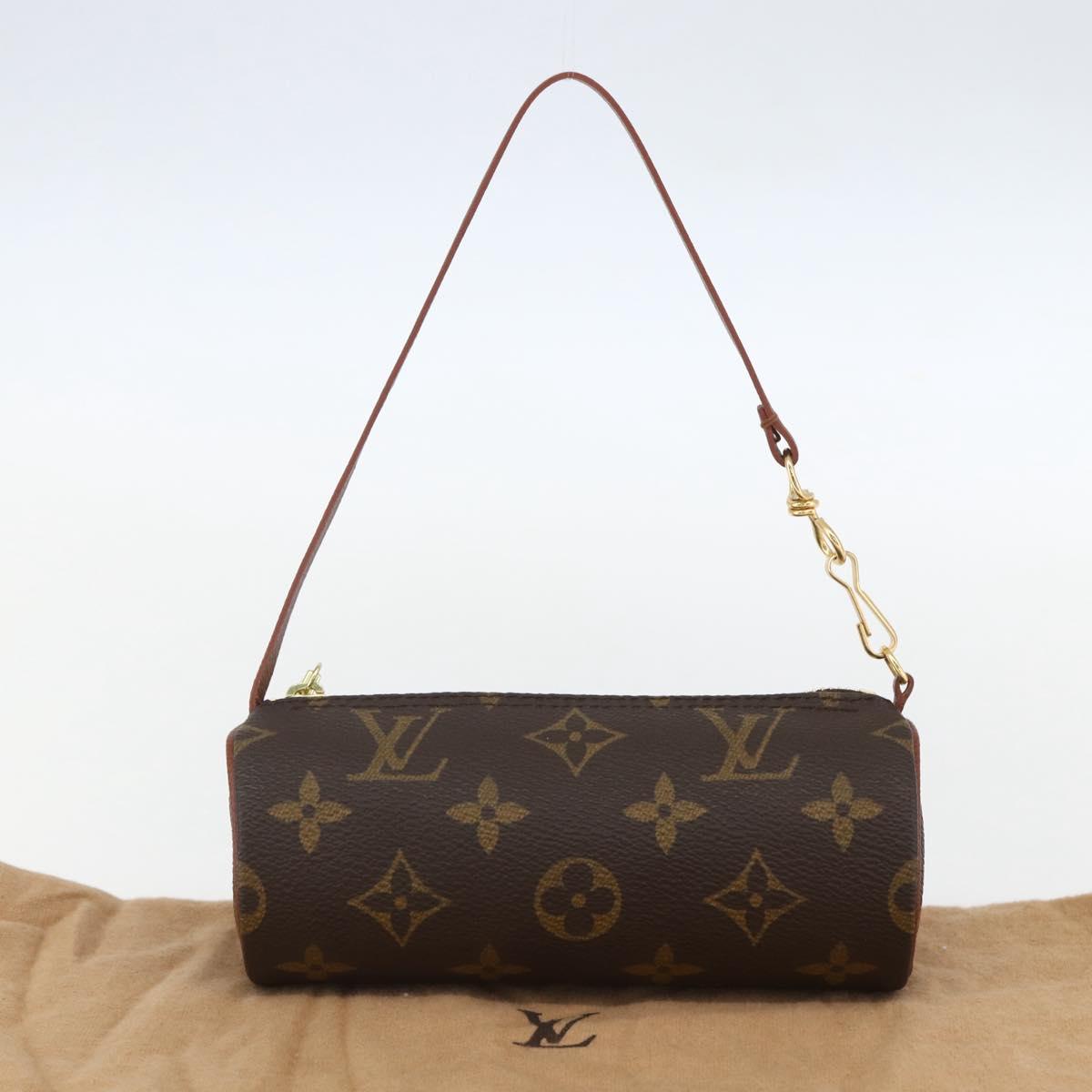 LOUIS VUITTON Monogram Papillon Pouch LV Auth 157608V