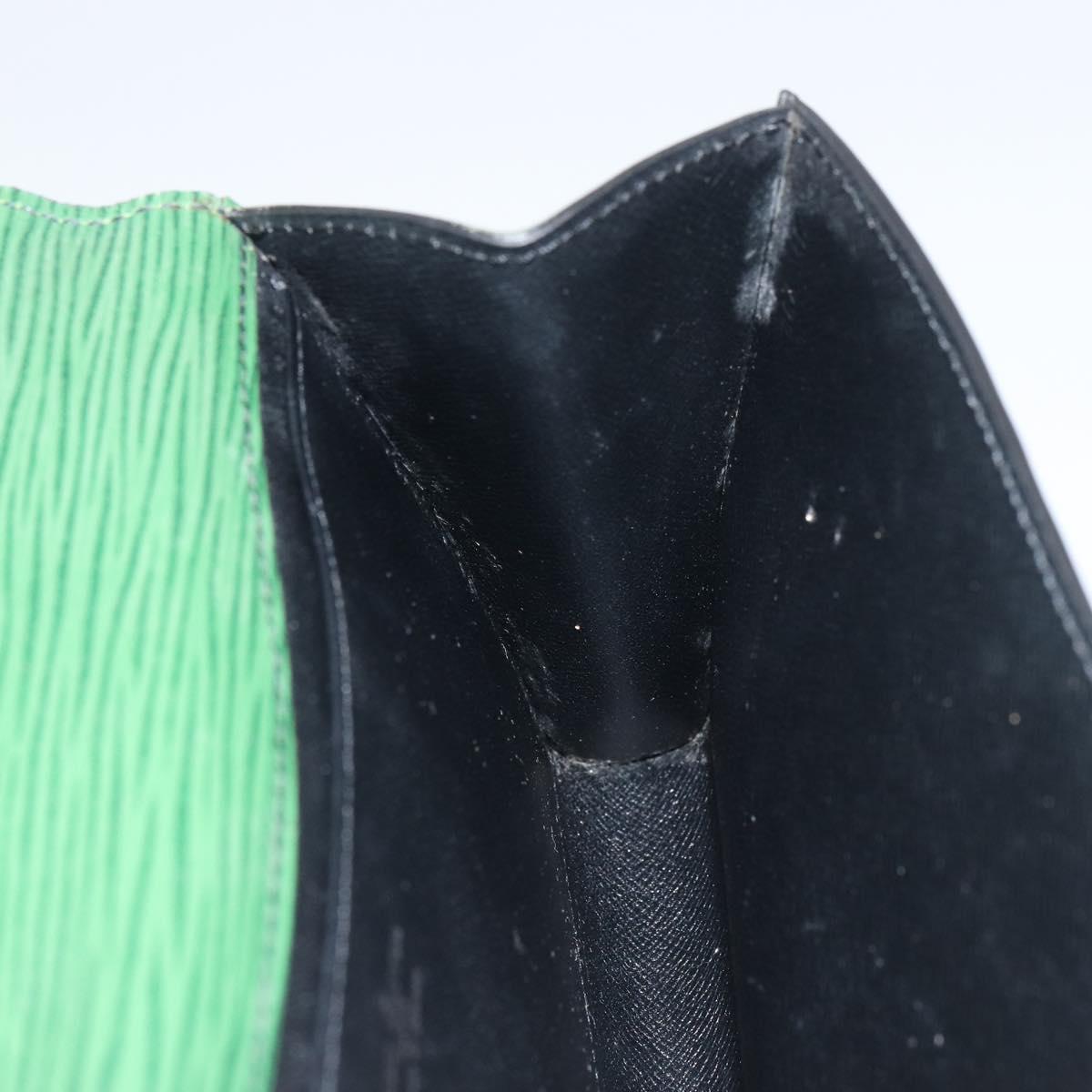 LOUIS VUITTON Epi Art Deco Clutch Bag Green M52634 LV Auth 157611