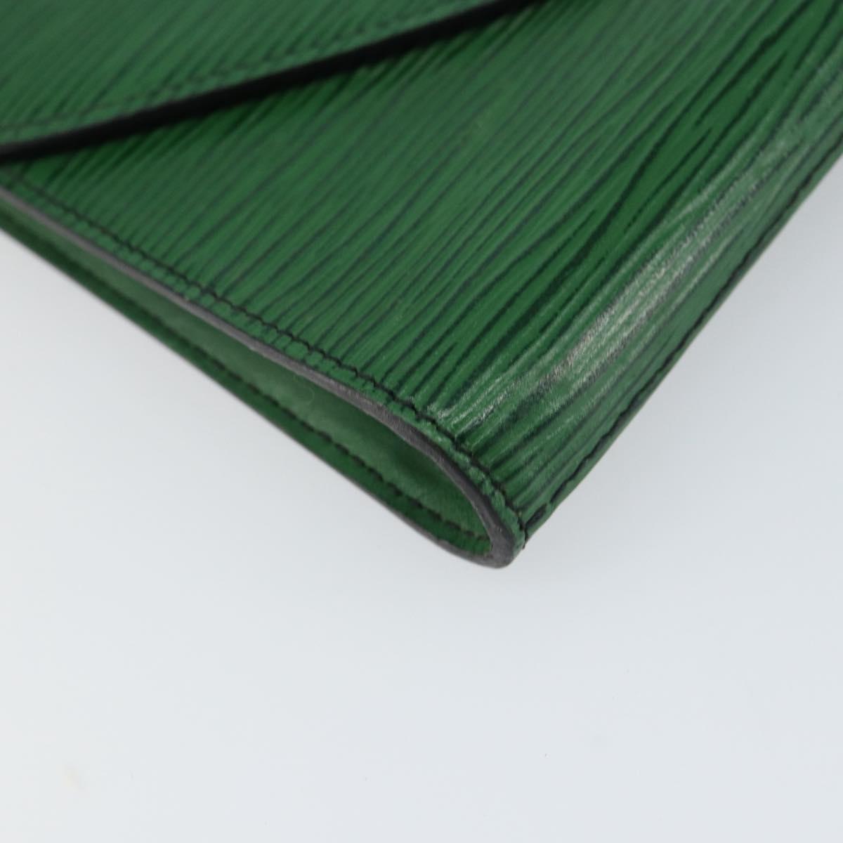 LOUIS VUITTON Epi Art Deco Clutch Bag Green M52634 LV Auth 157611