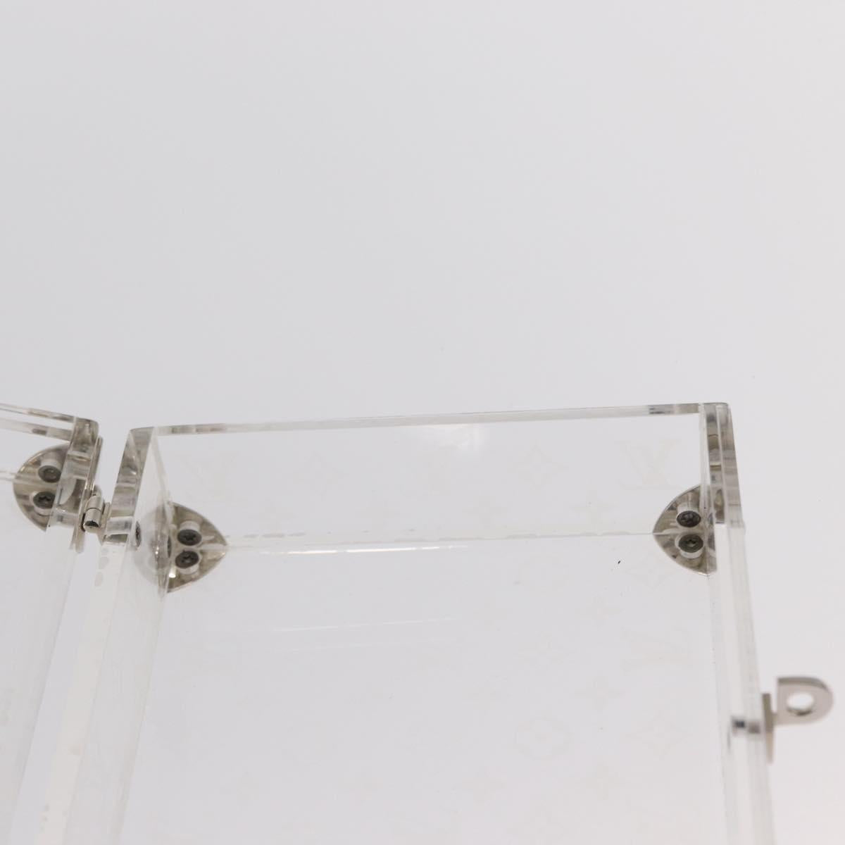 LOUIS VUITTON Monogram Love Message Mini Trunk Plastic Clear M99079 Auth 157612V
