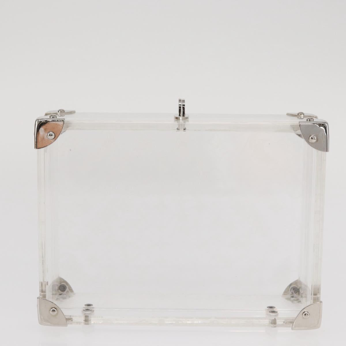 LOUIS VUITTON Monogram Love Message Mini Trunk Plastic Clear M99079 Auth 157612V