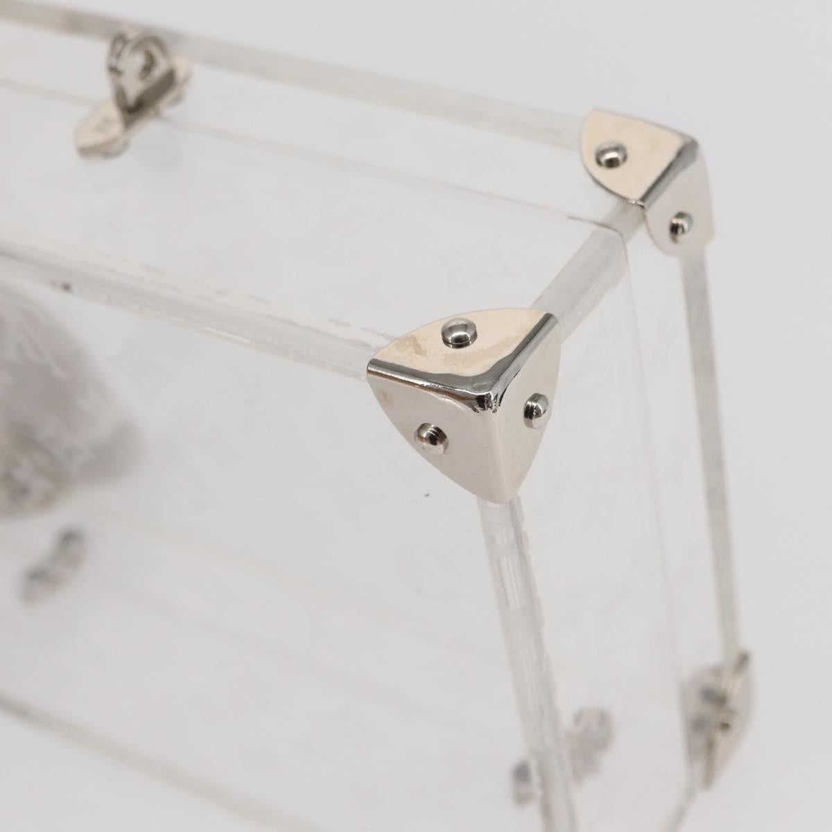 LOUIS VUITTON Monogram Love Message Mini Trunk Plastic Clear M99079 Auth 157612V