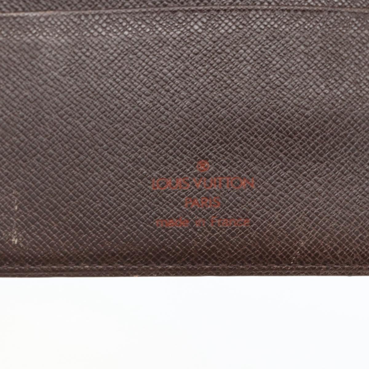 LOUIS VUITTON Damier Ebene Agenda MM Day Planner Cover R20240 LV Auth 157613