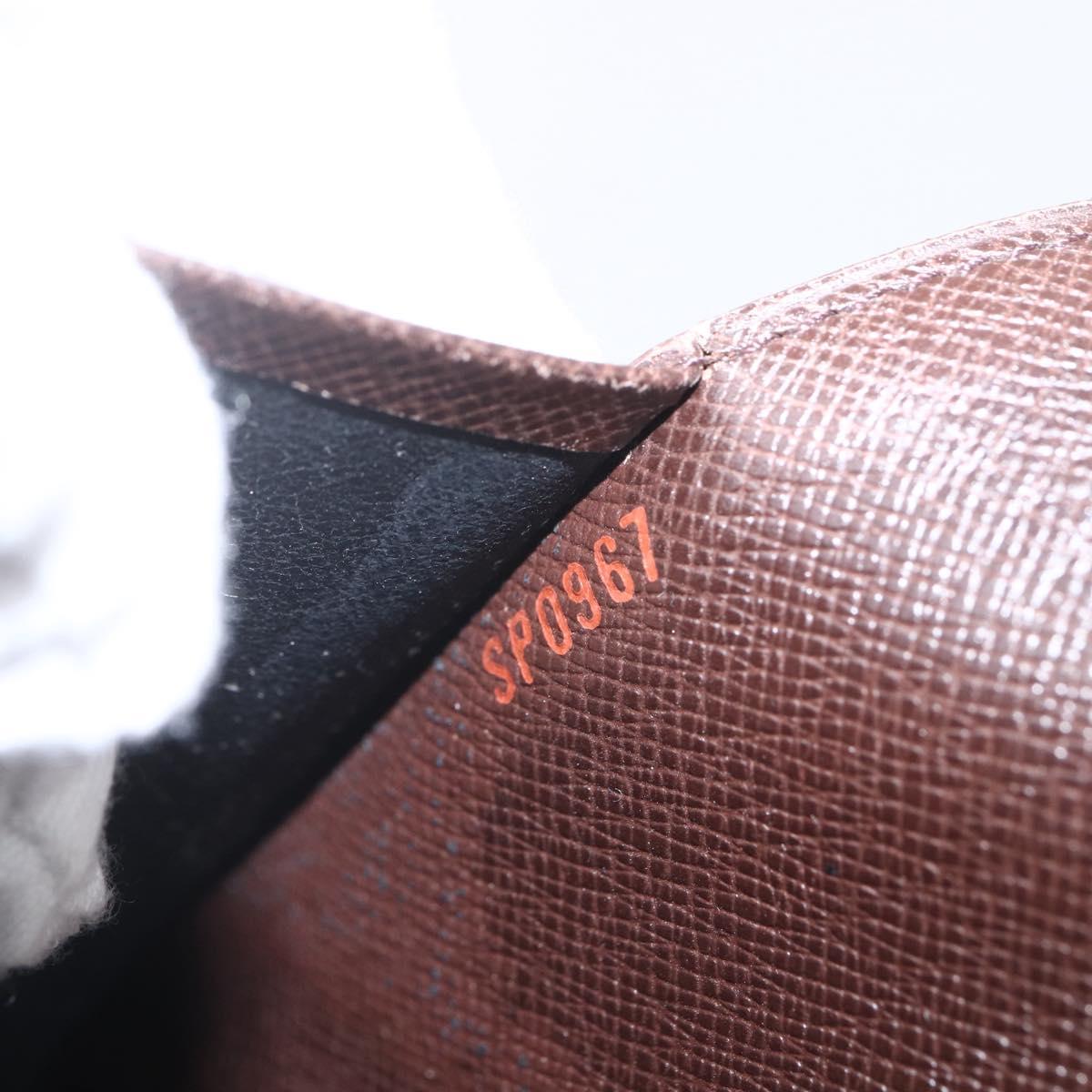 LOUIS VUITTON Damier Ebene Agenda MM Day Planner Cover R20240 LV Auth 157613