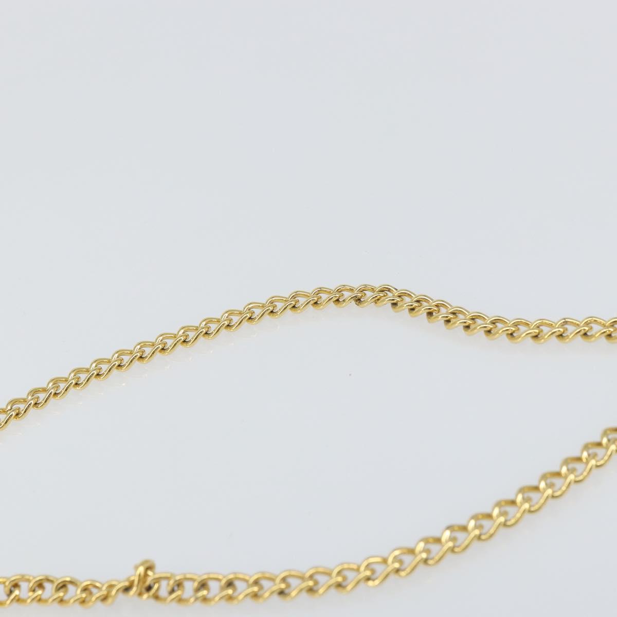 Salvatore Ferragamo Chain Gancini Shoulder Bag Enamel Black Gold Auth 157615