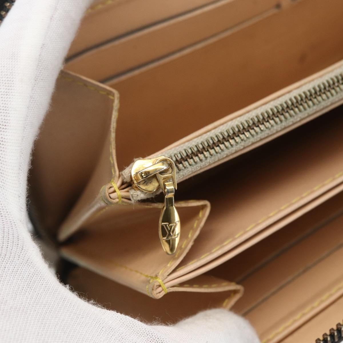 LOUIS VUITTON Monogram Multicolor Zippy Wallet Wallet Black M60243 Auth 157617