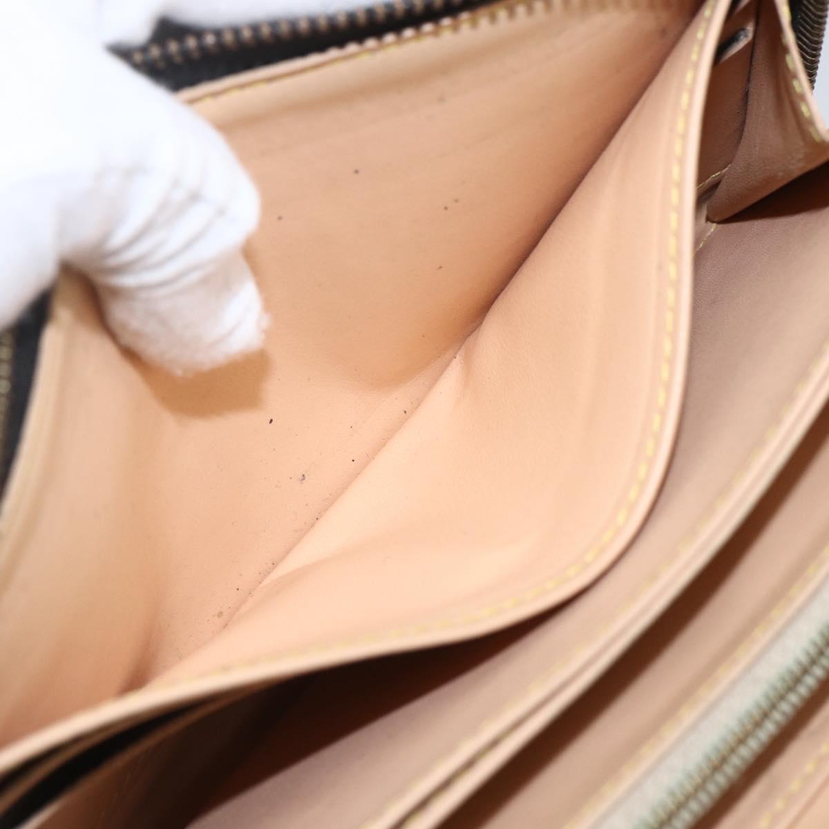 LOUIS VUITTON Monogram Multicolor Zippy Wallet Wallet Black M60243 Auth 157617