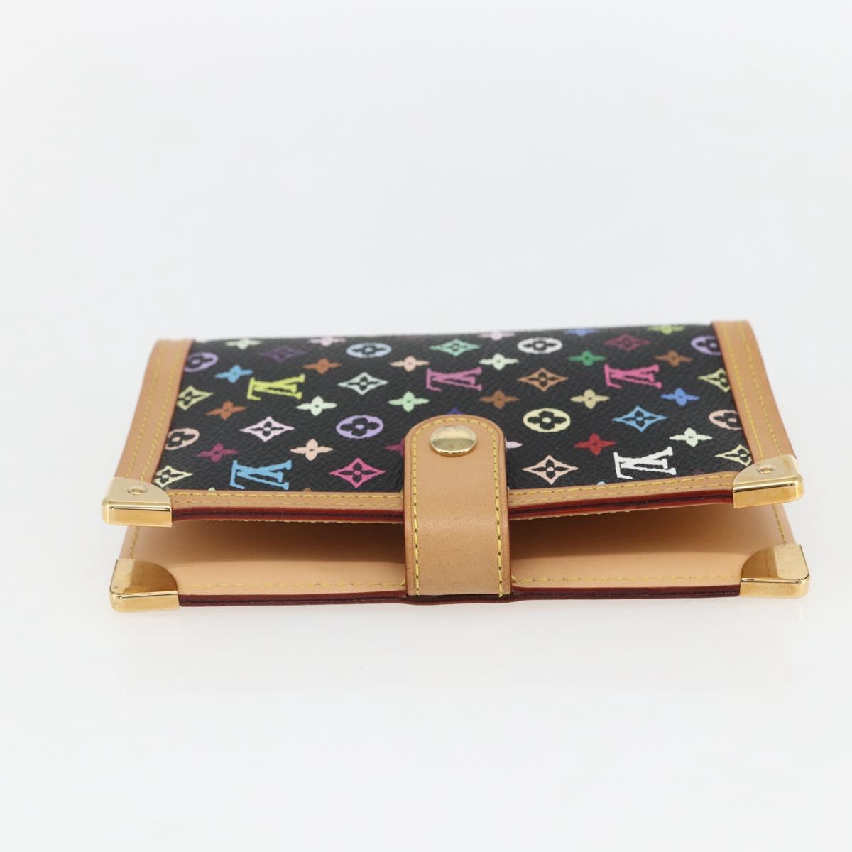 LOUIS VUITTON Multicolor Agenda PM Day Planner Cover Black R20895 Auth 157619SM