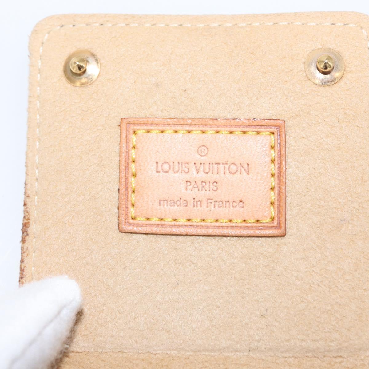 LOUIS VUITTON Monogram Jewelry Case Jewelry Box LV Auth 157621