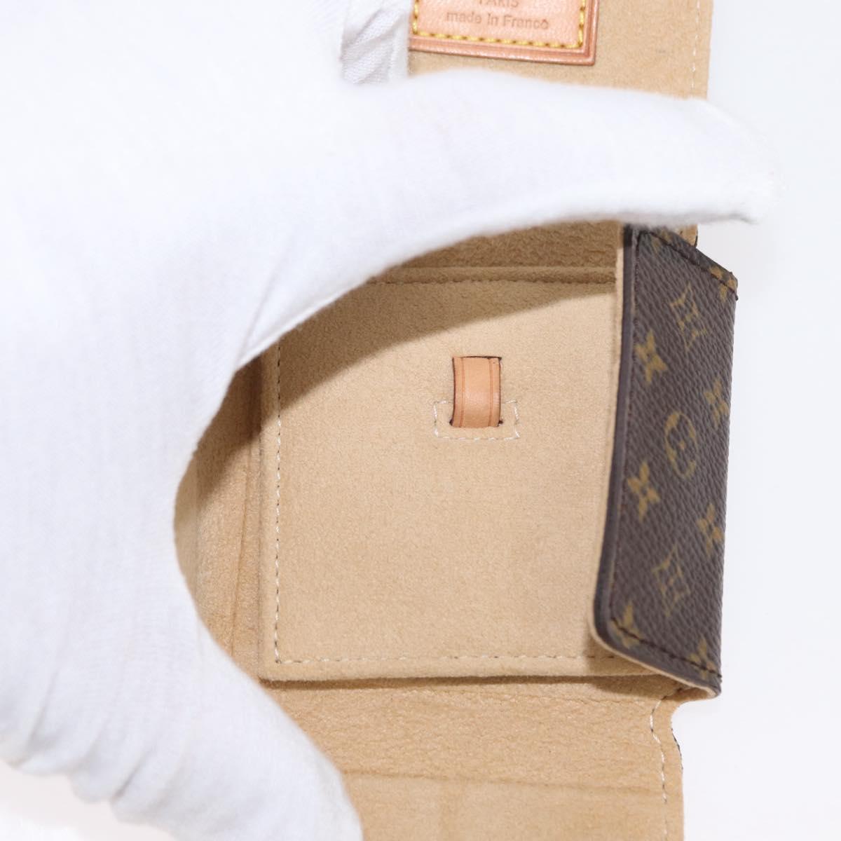 LOUIS VUITTON Monogram Jewelry Case Jewelry Box LV Auth 157621