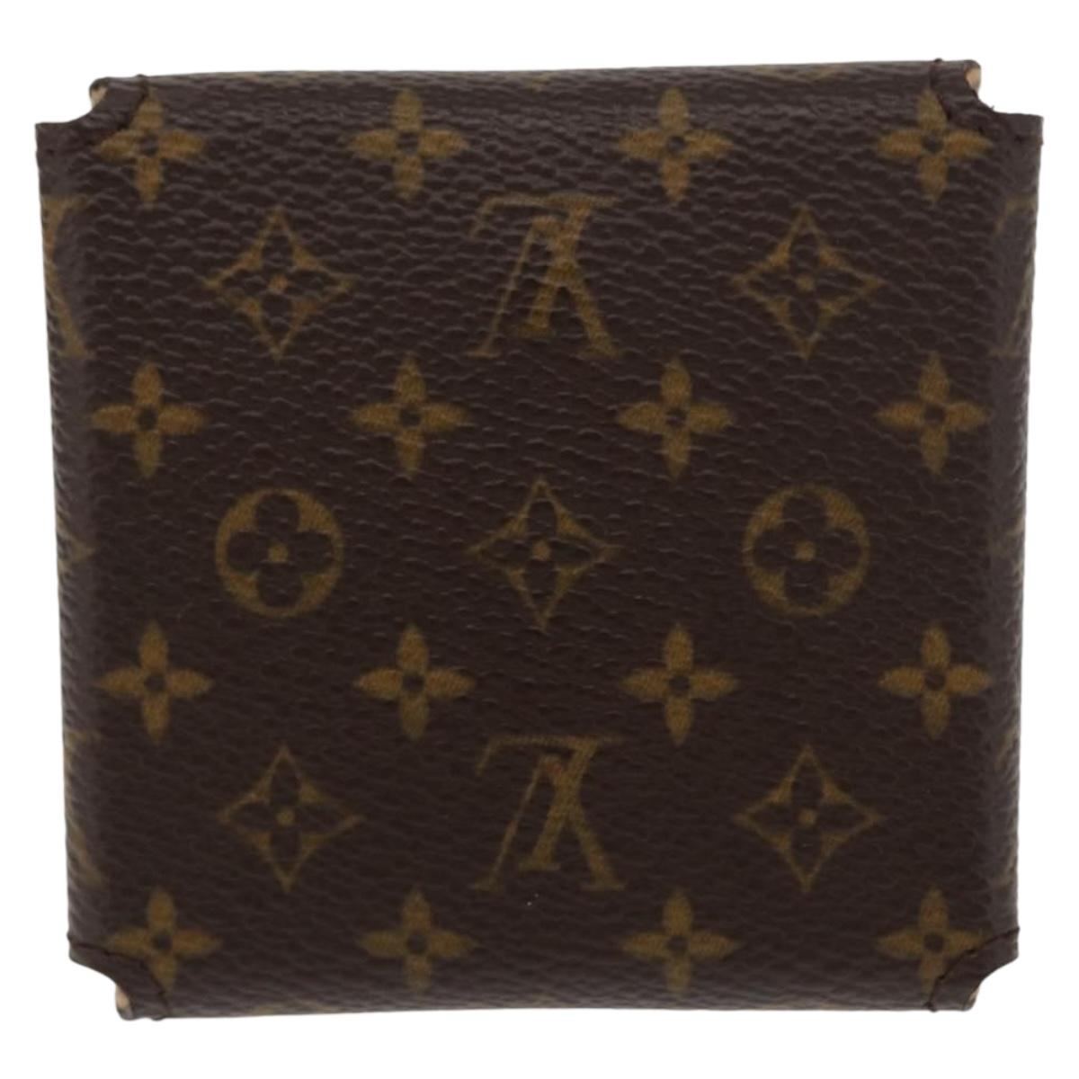 LOUIS VUITTON Monogram Jewelry Case Jewelry Box LV Auth 157621