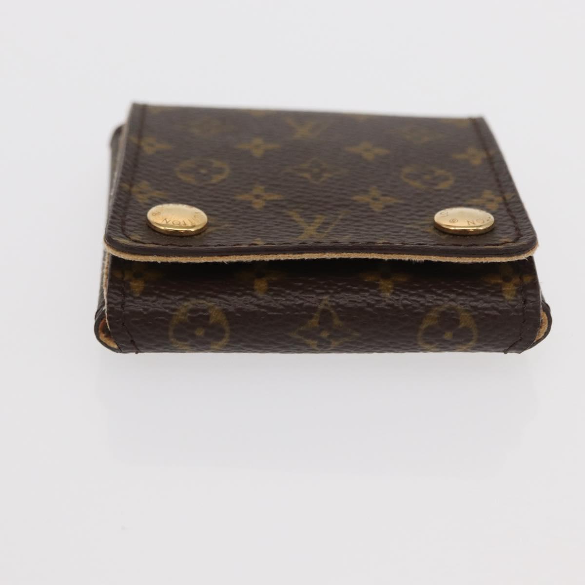 LOUIS VUITTON Monogram Jewelry Case Jewelry Box LV Auth 157621