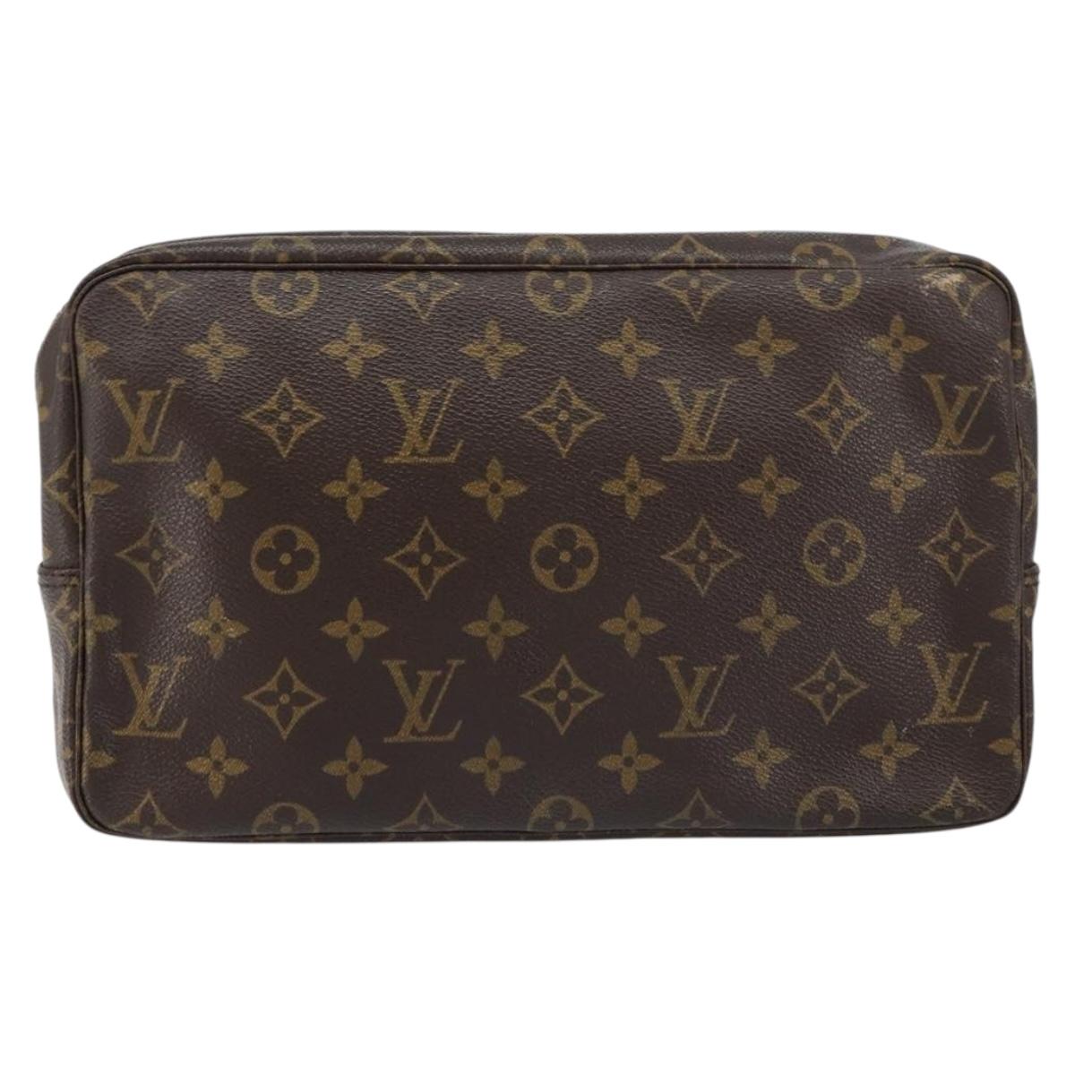 LOUIS VUITTON Monogram Trousse Toilette 28 Clutch Bag M47522 LV Auth 157629