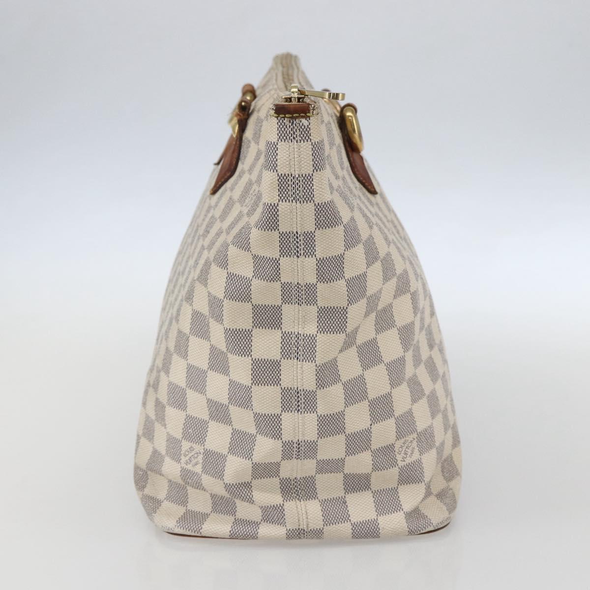 LOUIS VUITTON Damier Azur Saleya MM Tote Bag N51185 LV Auth 157637