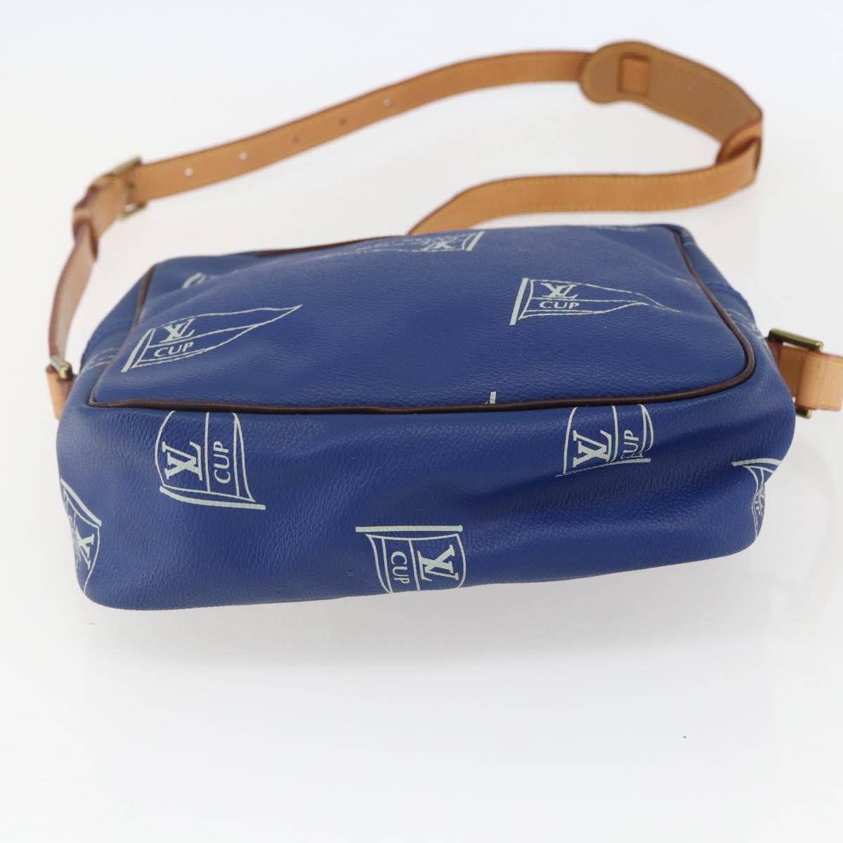 LOUIS VUITTON LV Cup Sac San Diego Shoulder Bag Blue M80010 LV Auth 157647