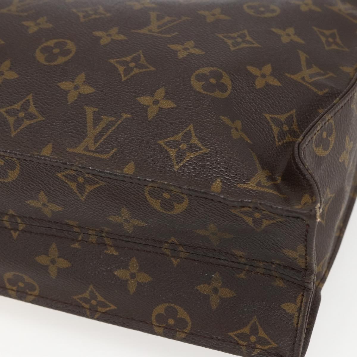 LOUIS VUITTON Monogram Sac Plat Hand Bag M51140 LV Auth 157654
