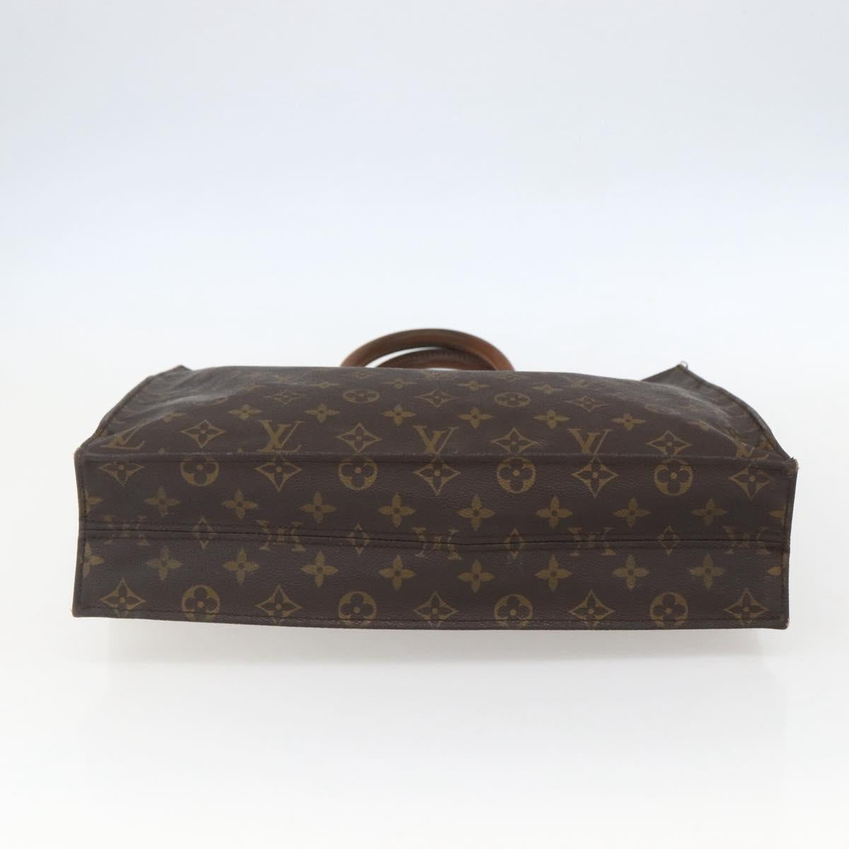 LOUIS VUITTON Monogram Sac Plat Hand Bag M51140 LV Auth 157654