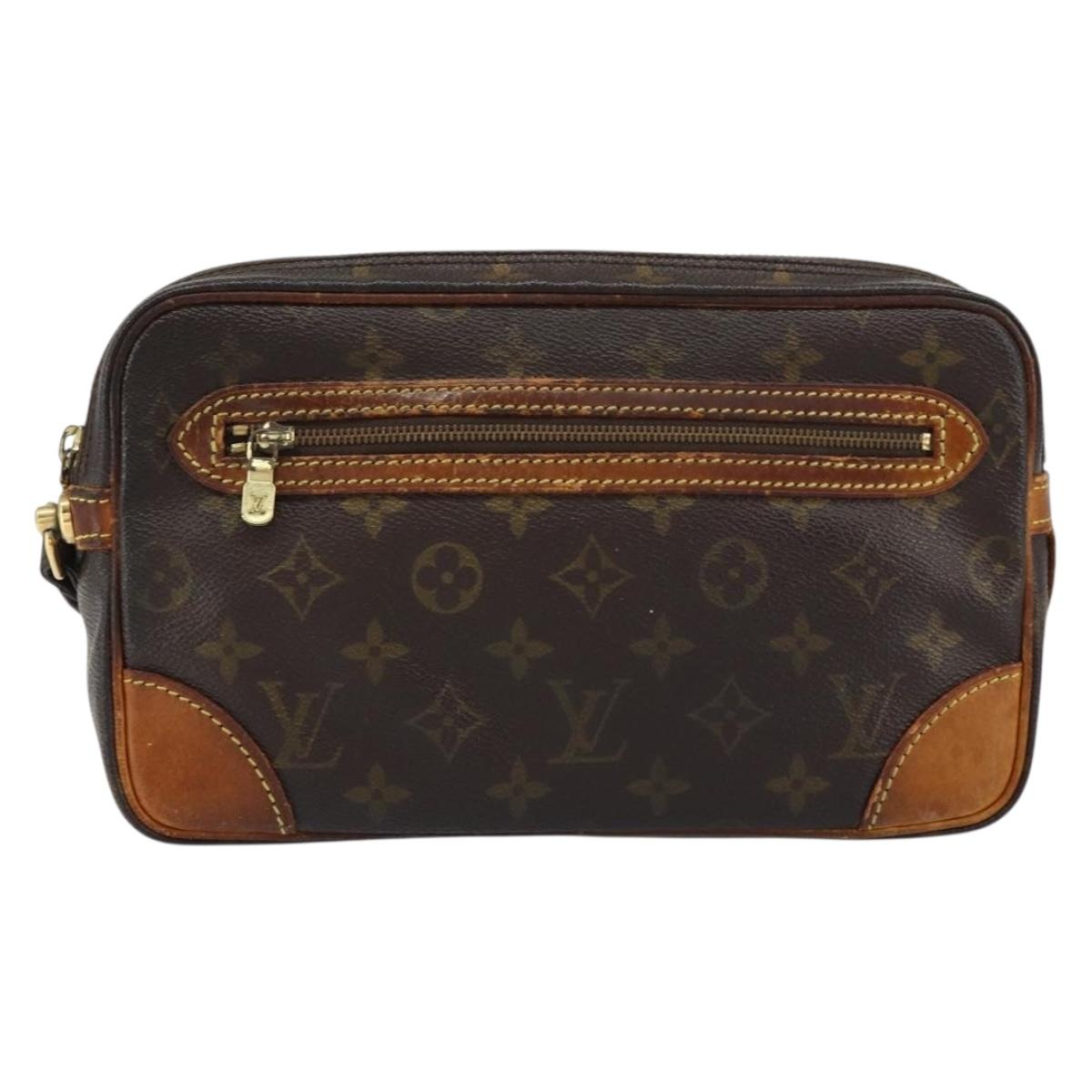 LOUIS VUITTON Monogram Marly Dragonne GM Clutch Bag M51825 LV Auth 157659