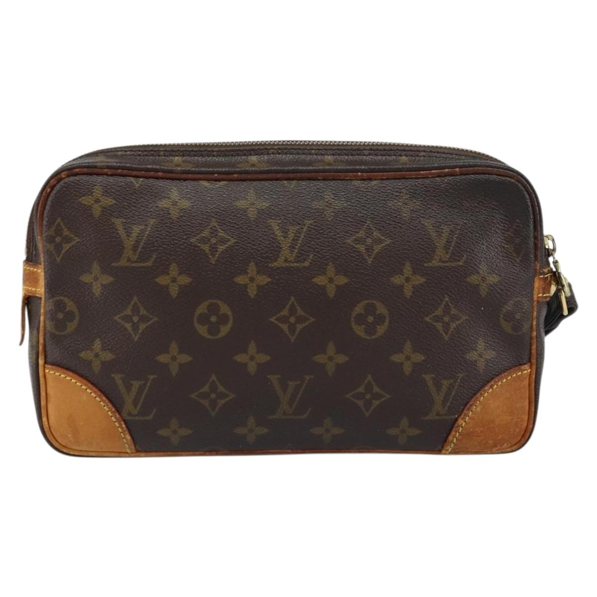 LOUIS VUITTON Monogram Marly Dragonne GM Clutch Bag M51825 LV Auth 157659