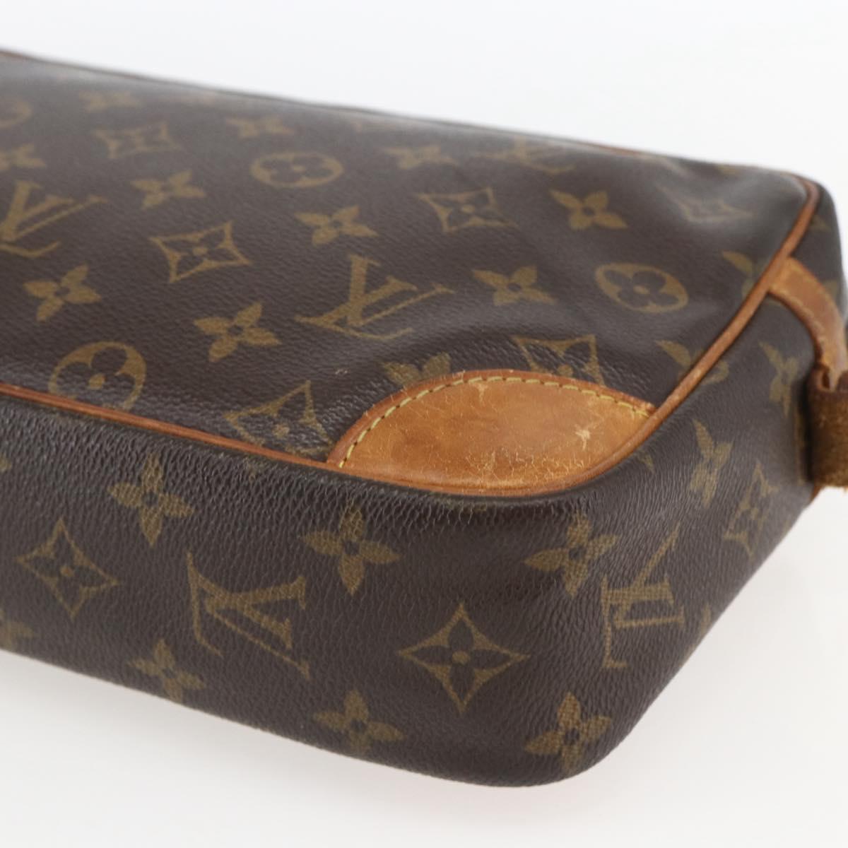 LOUIS VUITTON Monogram Compiegne 28 Clutch Bag M51845 LV Auth 157660