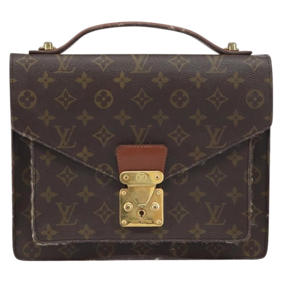 LOUIS VUITTON Monogram Monceau 28 Hand Bag M51185 LV Auth 157663
