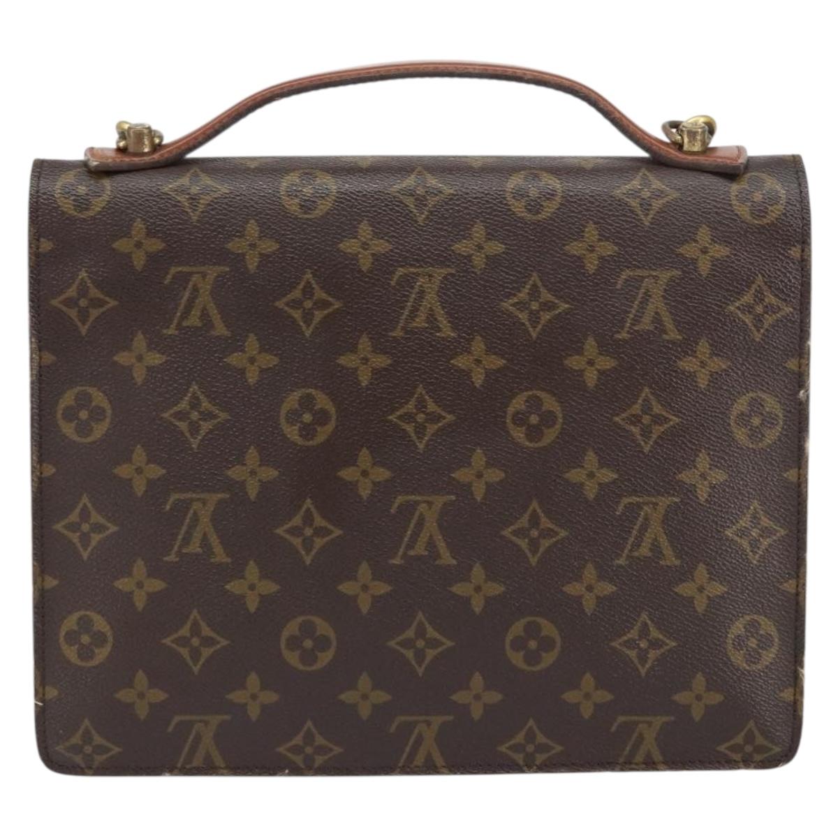 LOUIS VUITTON Monogram Monceau 28 Hand Bag M51185 LV Auth 157663
