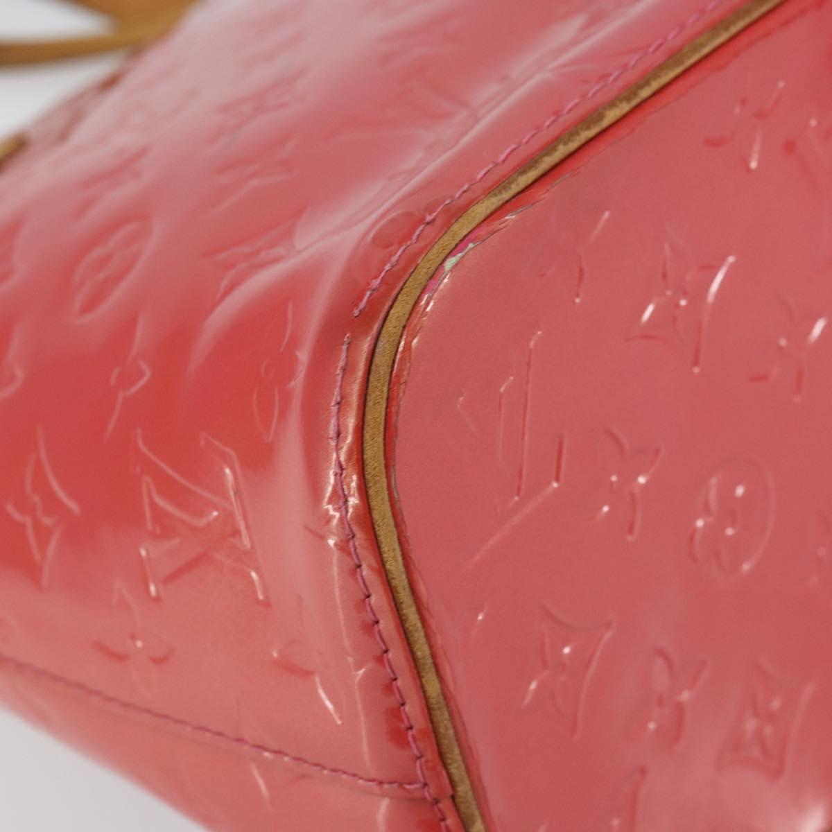 LOUIS VUITTON Monogram Vernis Houston Hand Bag Fran Boise M9135F LV Auth 157671