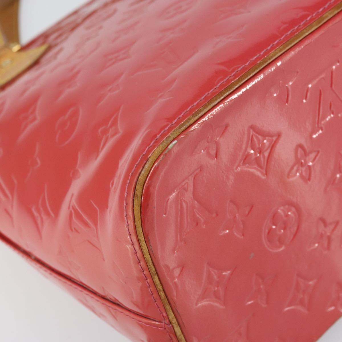 LOUIS VUITTON Monogram Vernis Houston Hand Bag Fran Boise M9135F LV Auth 157671