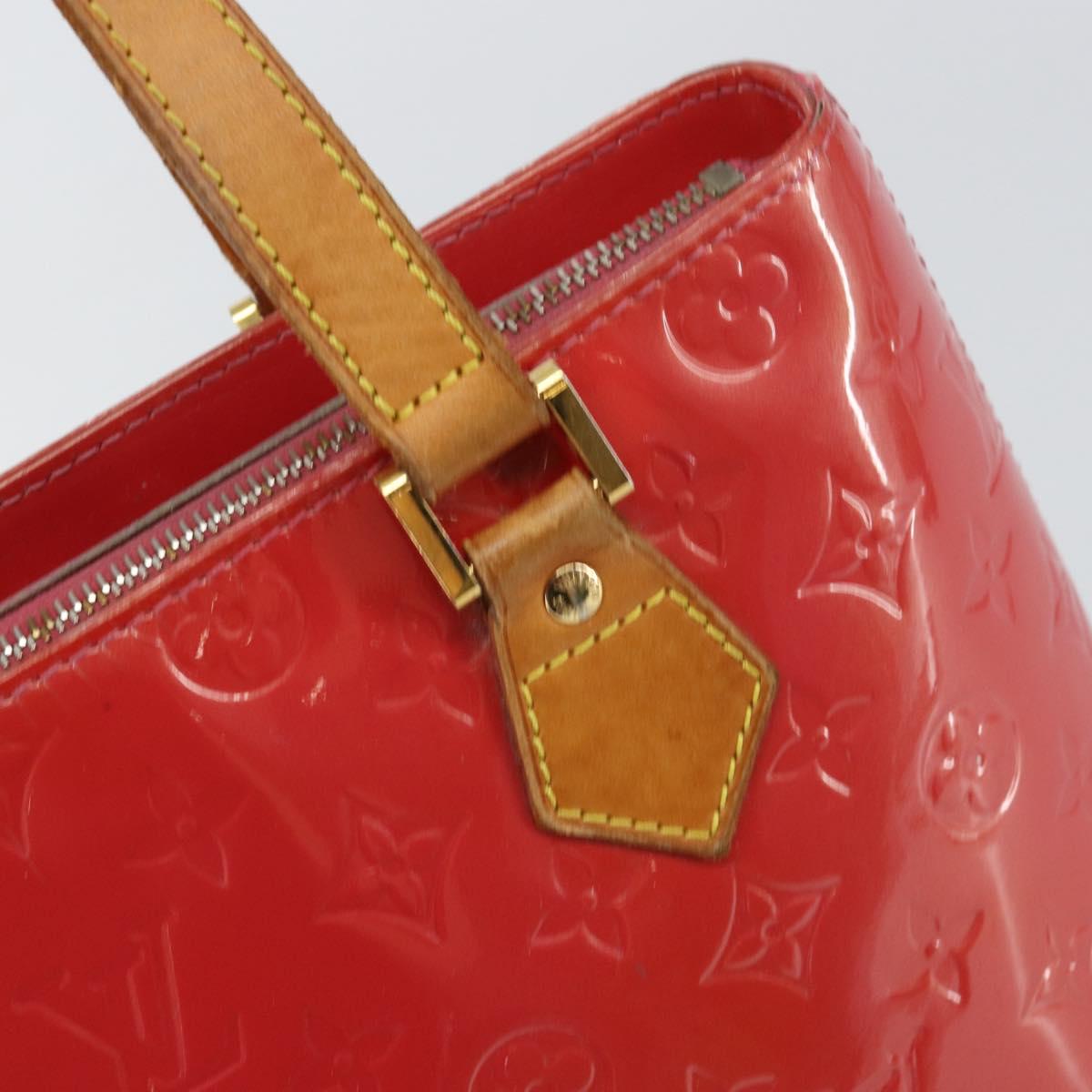 LOUIS VUITTON Monogram Vernis Houston Hand Bag Fran Boise M9135F LV Auth 157671