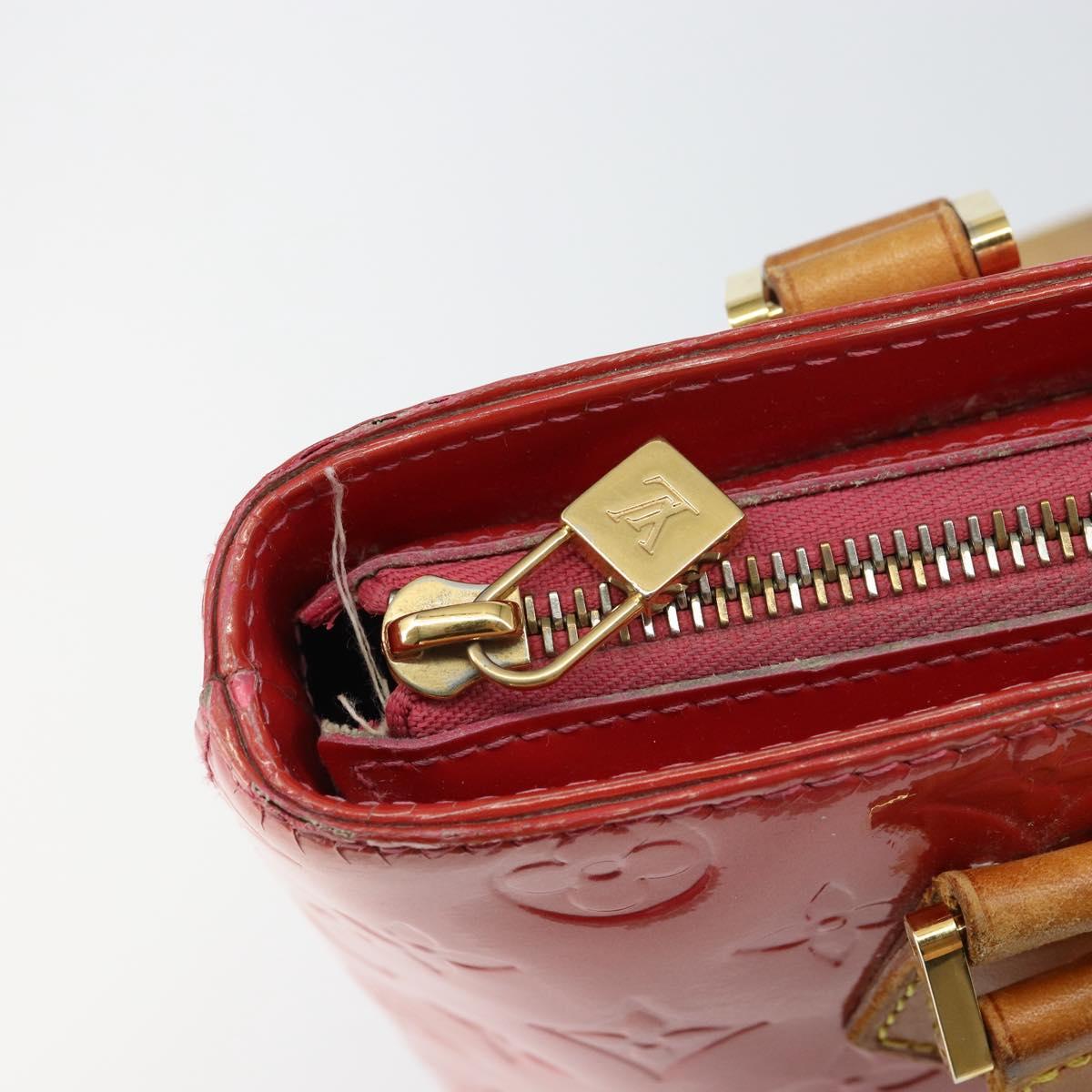 LOUIS VUITTON Monogram Vernis Houston Hand Bag Fran Boise M9135F LV Auth 157671