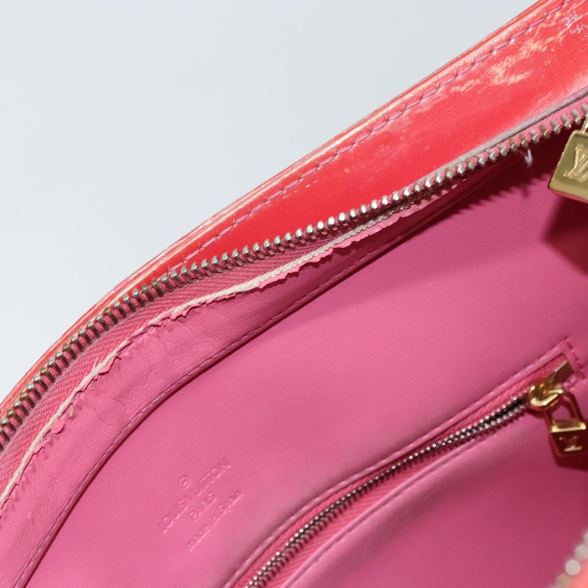 LOUIS VUITTON Monogram Vernis Houston Hand Bag Fran Boise M9135F LV Auth 157671