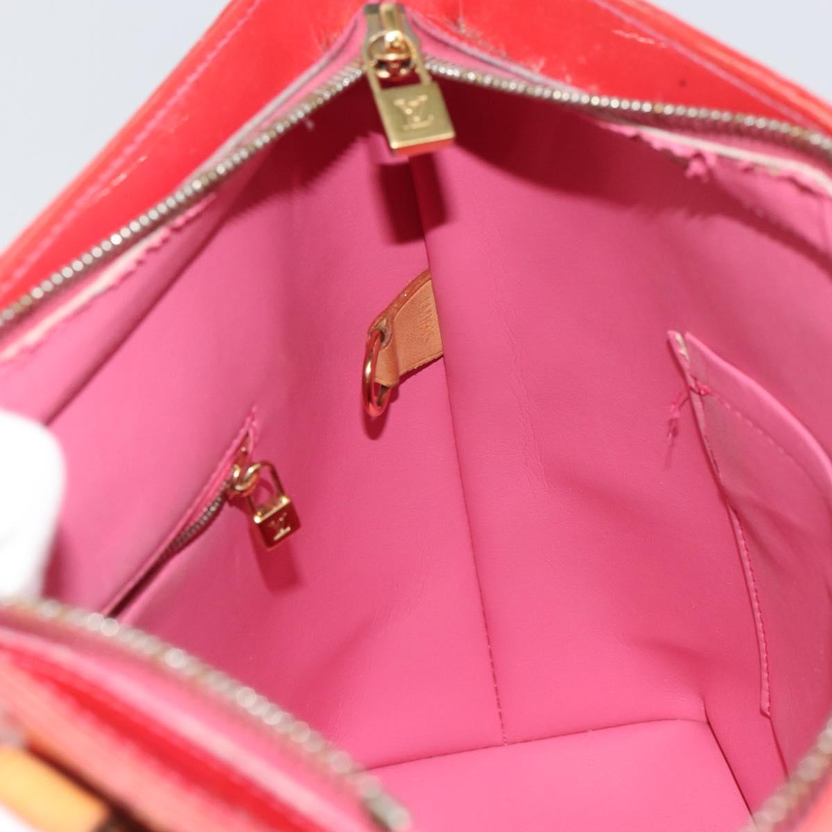 LOUIS VUITTON Monogram Vernis Houston Hand Bag Fran Boise M9135F LV Auth 157671