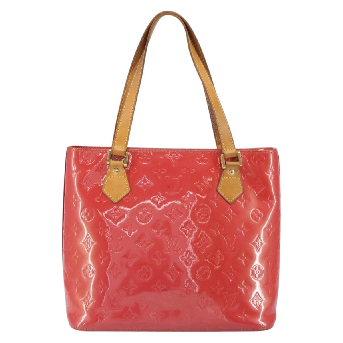 LOUIS VUITTON Monogram Vernis Houston Hand Bag Fran Boise M9135F LV Auth 157671