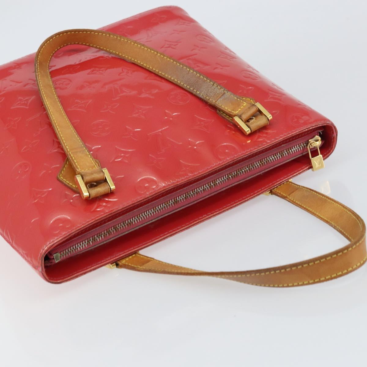 LOUIS VUITTON Monogram Vernis Houston Hand Bag Fran Boise M9135F LV Auth 157671