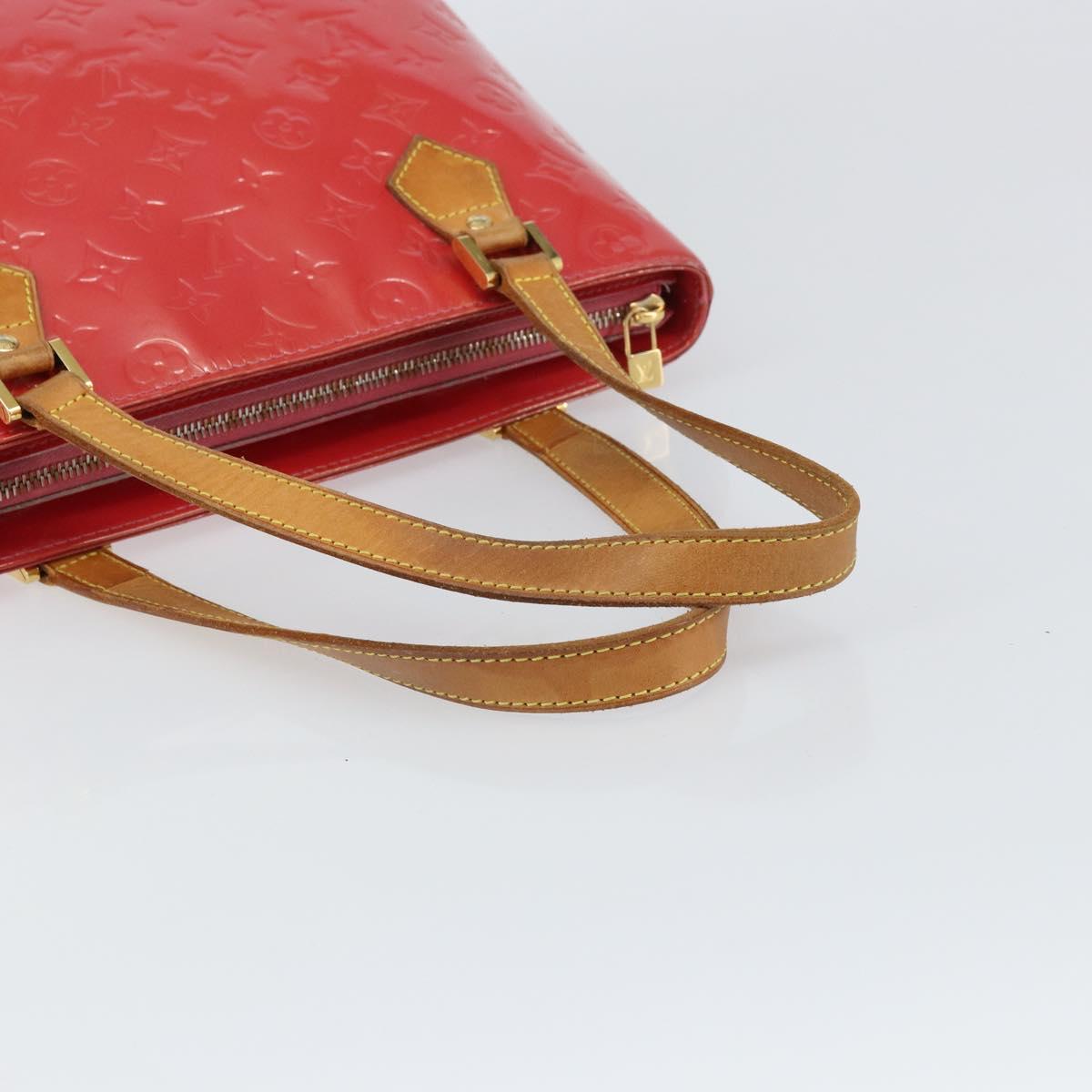 LOUIS VUITTON Monogram Vernis Houston Hand Bag Fran Boise M9135F LV Auth 157671